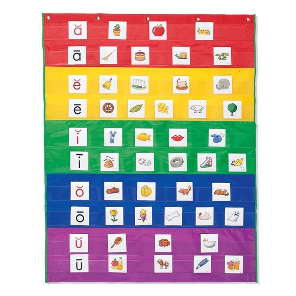 Learning Resources Rainbow Pocket Chart - Picture 1 of 14